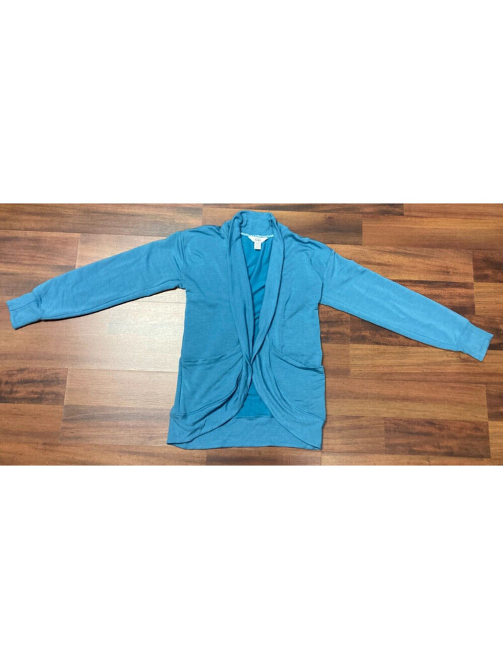 Athleta Sweater Women's XL/14 Teal Green Blue Wrap Sweater Cardigan